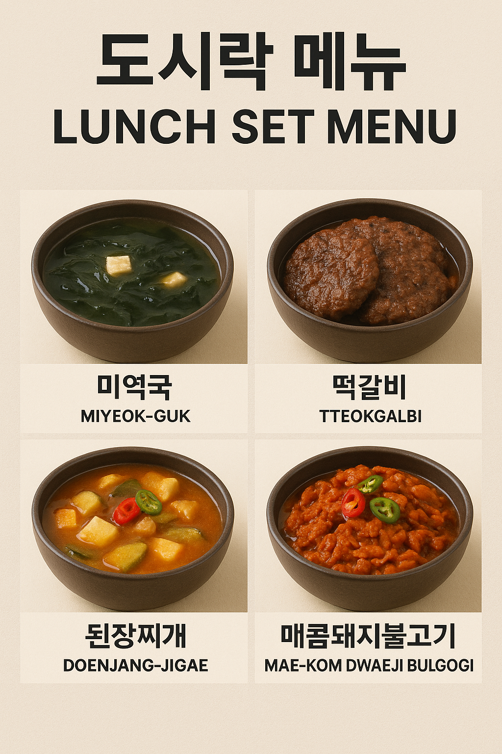 🥢 Weekly Lunch Box Menu For Lotte Chemical(Nov.03-06)